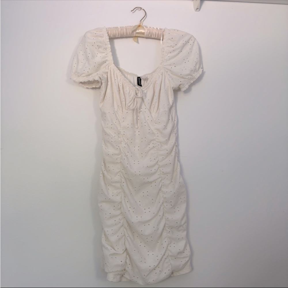 H&M Bodycon eyelet dress